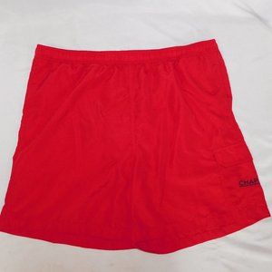 CHAP mens 2XL Red Swim Shorts Trunks Suit Lined